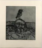 Raised Beach Etching Signed, numbered 24/45 46 x 40.5cm (18 x 15¾ in.) Unframed- sheet size 63 by 56.5cm Condition Report: Some paper discolouration by John Bellany, Etching, offered Aug 2021
