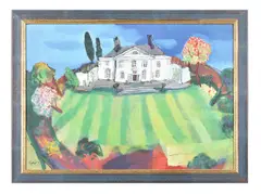 Chelsea Square Pen, brush, black ink and gouache on paper Signed and dated l.l by Fiona Haser, Pen, brush, black ink and gouache on paper, offered Aug 2021