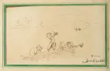 Thanks Awfully by H. M. Bateman, Pen and ink, sold Aug 2021