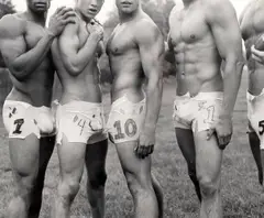 Albert's Underwear Design for football, Bridgehampton, Long Island, Ny by Bruce Weber, print (other), sold Aug 2021
