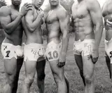 Albert's Underwear Design for football, Bridgehampton, Long Island, Ny by Bruce Weber, print (other), sold Aug 2021