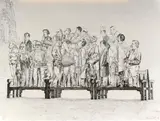 Raft by John Hewitt, Etching, offered Aug 2021