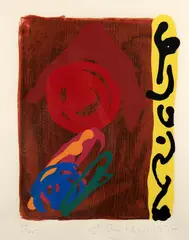 Friendly Ghost by John Hoyland, Screenprint, sold Aug 2021