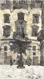 Palermo Coloured etching Signed, numbered 2/70 and inscribed 52 x 29cm (20¼ x 11¼ in.) Framed and glazed by Richard Beer, etching, sold Aug 2021