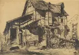 The Unsafe Tenement Drypoint etching Image 15.3 x 22.1cm (6 x 8½ in.) Condition Report: Under glass, unexamined out of glazed frame by James Abbott McNeill Whistler, Drypoint etching Image, sold Aug 2021