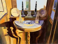Obelisks by Glynn Boyd Harte, 1982, Watercolour, sold Aug 2021