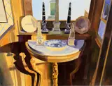 Obelisks by Glynn Boyd Harte, 1982, Watercolour, sold Aug 2021