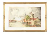 Untitled by Louis Van Staaten, Watercolour Both signed38 x, offered Aug 2021