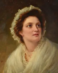 Portrait of a lady by William Gale, oil, offered Jul 2021