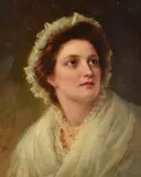 Portrait of a lady by William Gale, oil, offered Jul 2021