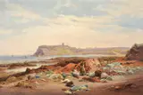 Coastal scene by Edward Henry Holder, 1879, oil, offered Jul 2021