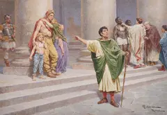 The slave trader by Francesco Coleman, watercolor, sold Jul 2021