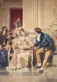 Taking a rest by Francesco Coleman, watercolor, sold Jul 2021