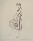 The basket of fruit by William Russell Flint, watercolor, offered Jul 2021