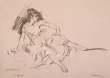 Euphemia by William Russell Flint, watercolor, sold Jul 2021