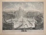 View of st peter's and the piazza by Giovanni Battista Piranesi, print (other), sold Jul 2021
