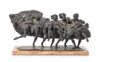 Italian (1859-1939), can-can dancers by Giuseppe Renda, Bronze, signed On marble base, sold Jul 2021