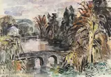 Stourhead by Katharine 'Kitty' Church, 1975, Mixed media, offered Jul 2021