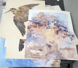 France’;a folio of assorted watercolours and drawings, largest 54 x74cm by Michael Cadman, watercolor, sold Jul 2022