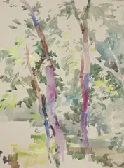 Folio of assorted watercolours by Michael Cadman, watercolor, sold Jul 2022