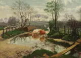 Springtime at Yardley Wood by W.H. Knight, 1894, Wood', signed and dated, sold Jul 2022