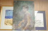 A group of assorted oils and watercolours by Michael Cadman, watercolor, sold Jul 2022
