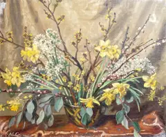 Untitled by Alfred Egerton Cooper, oil on canvas, sold Jul 2022