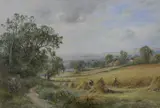 View near Ringmer, Sussex by Henry John Kinnaird, watercolour, sold Jul 2022