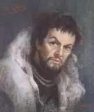 Sketch of Tito Gobbi as Macbeth by Leonard Boden, pastel, sold Jul 2022