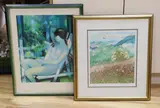 Female nude by Camille Hilaire, lithograph, sold Jul 2022