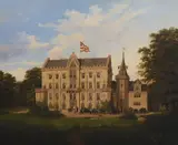 The Castle at Reinhardsbrunnoil on copper panelThe group of figures by Josef William Allen, oil, sold Jun 2022