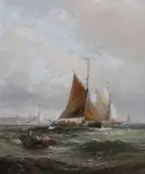 Untitled by William Thornley, Oil on canvas cleaned and re-lined, offered Jun 2022