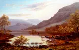 Rydal Water near Ambleside, Westmoreland oil on canvas signed 39 x 59.5cm Oil on canvas cleaned and relined 10 by William Mellor, Oil on canvas cleaned and relined, sold Jun 2022