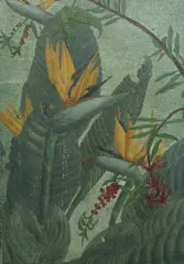Crane flowers by Ithell Colquhoun, 1935, oil on canvas, sold Jun 2022