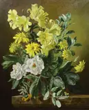 Flowerpiece by Gerald Cooper, oil on canvas, sold Jun 2022
