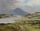 Silver Light ...' oil on canvas signed 39 x 49cm Oil on original canvas in good untouched condition, would benefit from a light clean but no real faults noted by Maurice Canning Wilks Rua Arha, oil on canvas, sold Jun 2022