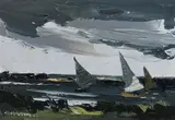 The Broads' oil on canvas signed and titled verso 25 x 35.5cm Good honest untouched condition, possibly needs a light clean but no real faults noted by Donald McIntyre, oil on canvas, offered Jun 2022