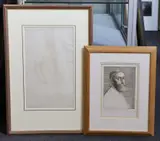 Nude studysanguine chalk on papersigned and inscribed in by Alphonse Legros, pencil, sold Jun 2022