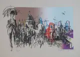 The London Suite by Felix Topolski, pencil, sold Jun 2022