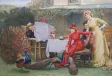 A Summer Afternoon' watercolour signed and dated 1879 62 x 92cm by Edward Frederick Brewtnall, 1879, watercolour, sold Jun 2022