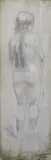 Girl (Pillar) 1949' oil and pencil on board signed and dated October 1949 and inscribed 'Standing girl by Barbara Hepworth, oil and pencil on board, sold Jun 2022