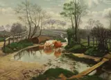 Springtime at Yardley Wood by W.H. Knight, 1894, Wood', signed and dated, offered Jun 2022