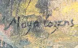 Tortilla Maker' oil on canvas signed and inscribed by the artist verso 60 x 45cm by Moya Cozens, oil on canvas, sold Jun 2022