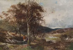 Untitled by Benjamin Williams Leader, oil on canvas, sold Jun 2022