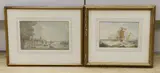 Shipping off the coast by George Perfect Harding, 1829, watercolour, sold Jun 2022