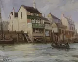 The Prospect of Whitby by Rodney Charman, oil on canvas, sold Jun 2022
