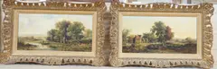 Suffolk landscapes by William Westall, oil, sold Jun 2022