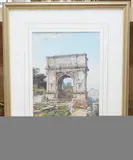 The Arch of Titus, Rome by Edwin Thomas Johns, watercolour, sold Jun 2022