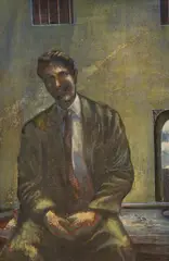 Malcolm Lowry, June 1937 by Peter Messer, oil, sold Jun 2022