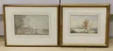 Shipping off the coast by George Perfect Harding, 1829, watercolour, offered Jun 2022